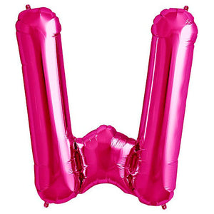 Northstar 34 inch LETTER W - NORTHSTAR - MAGENTA Foil Balloon 00192-192-N-P