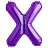 Northstar 34 inch LETTER X - NORTHSTAR - PURPLE Foil Balloon 00323-323-N-P