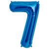 Northstar 34 inch NUMBER 7 - NORTHSTAR - BLUE Foil Balloon 00131-131-N-P