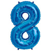 Northstar 34 inch NUMBER 8 - NORTHSTAR - BLUE Foil Balloon 00132-132-N-P