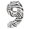 Northstar 34 inch NUMBER 9 - NORTHSTAR - ZEBRA Foil Balloon 00875-01-N-P