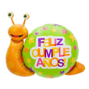 Northstar 41 inch FELIZ CUMPLEANOS SNAIL Foil Balloon 00334-N-U