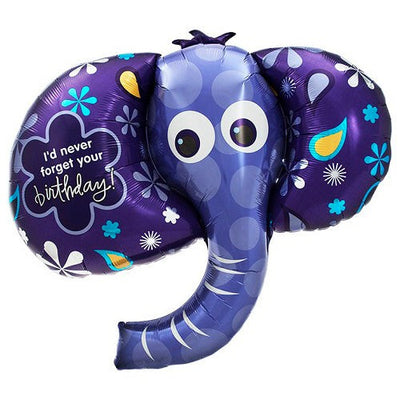 Northstar 42 inch BIRTHDAY ELEPHANT Foil Balloon 00156-156-N-P