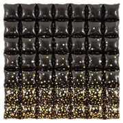 Oaktree 36 inch WAFFLE PANEL - SPARKLING FIZZ HOLOGRAPHIC BLACK Foil Balloon 609594-O-P