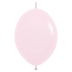 Betallatex / Sempertex 12 inch SEMPERTEX LINK-O-LOON PASTEL MATTE PINK Latex Balloons 54174-B