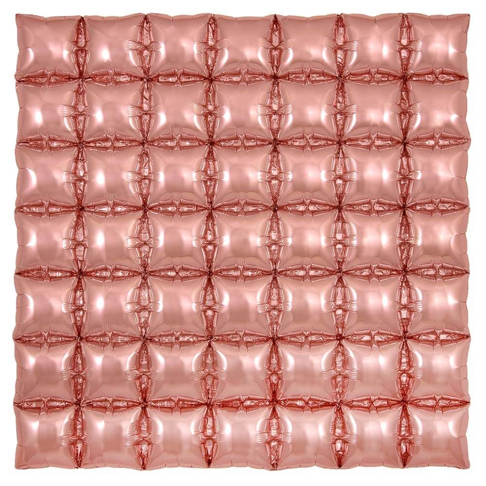 Oaktree 36 inch WAFFLE PANEL - ROSE GOLD Foil Balloon 609457-O-P