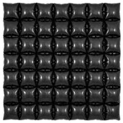 Oaktree 36 inch WAFFLE PANEL - BLACK Foil Balloon 609402-O-P