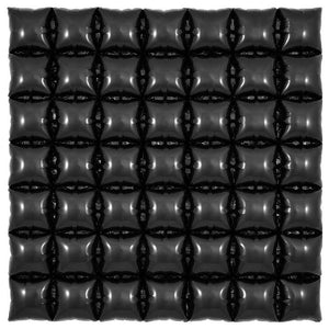 Oaktree 36 inch WAFFLE PANEL - BLACK Foil Balloon 609402-O-P