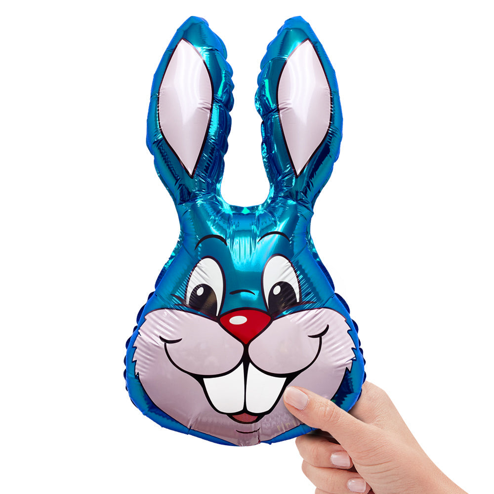 Party Brands 16 inch RABBIT - BLUE MINI SHAPE (AIR-FILL ONLY) Foil Balloon 320510B-FM-U