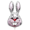 Party Brands 16 inch RABBIT - GRAY MINI SHAPE (AIR-FILL ONLY) Foil Balloon 320510G-FM-U