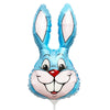 Party Brands 16 inch RABBIT - LIGHT BLUE MINI SHAPE (AIR-FILL ONLY) Foil Balloon 320510PB-FM-U