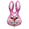 Party Brands 16 inch RABBIT - PINK MINI SHAPE (AIR-FILL ONLY) Foil Balloon 320510P-FM-U