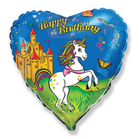 Party Brands 18 inch BIRTHDAY UNICORN Foil Balloon LAB124-FM