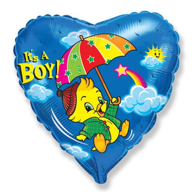 Party Brands 18 inch BOY RAINBOW DUCK Foil Balloon LAB126-FM