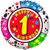 Party Brands 18 inch HAPPY BIRTHDAY - ONE Foil Balloon LAB485-FM