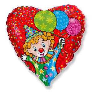 Party Brands 18 inch HAPPY CLOWN Foil Balloon LAB155-FM