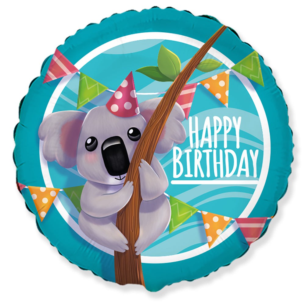 Party Brands 18 inch KOALA HAPPY BIRTHDAY Foil Balloon 10089-PB-U