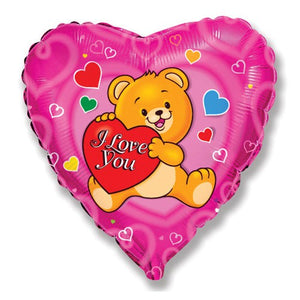 Party Brands 18 inch LOVE HAPPY BEAR Foil Balloon LAB136-FM