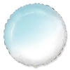 Party Brands 18 inch ROUND - GRADIENT BABY BLUE Foil Balloon LAB953-FM-U