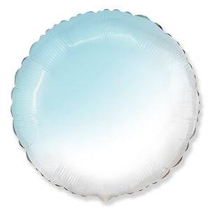 Party Brands 18 inch ROUND - GRADIENT BABY BLUE Foil Balloon LAB953-FM-U