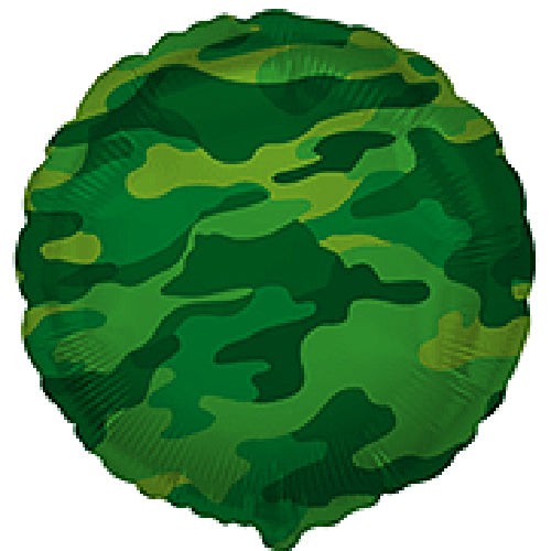 Party Brands 18 inch ROUND MILITARY CAMO Foil Balloon 311570M-FM-U