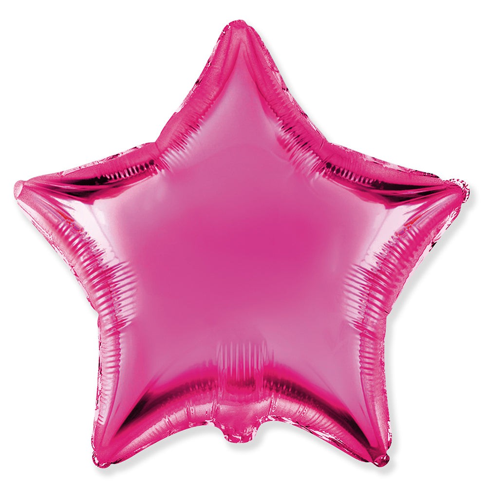 Party Brands 18 inch STAR - FUCHSIA Foil Balloon 304213-PB-U