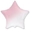 Party Brands 18 inch STAR - GRADIENT BABY PINK Foil Balloon LAB949-FM-U