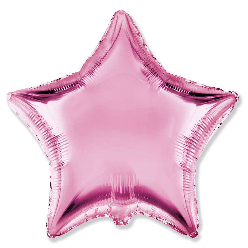 Party Brands 18 inch STAR - LIGHT PINK Foil Balloon 304121-PB-U