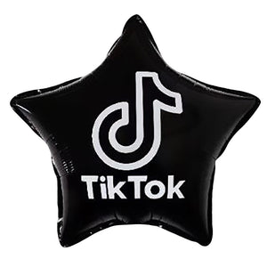 Party Brands 18 inch TIKTOK STAR - BLACK Foil Balloon 10099-PB-U