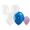 Party Brands 28 inch MOUSEHEAD - CRYSTAL CLEAR Latex Balloons 10167-PB