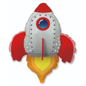 Party Brands 30 inch ROCKET - RED Foil Balloon 311891-FM-U