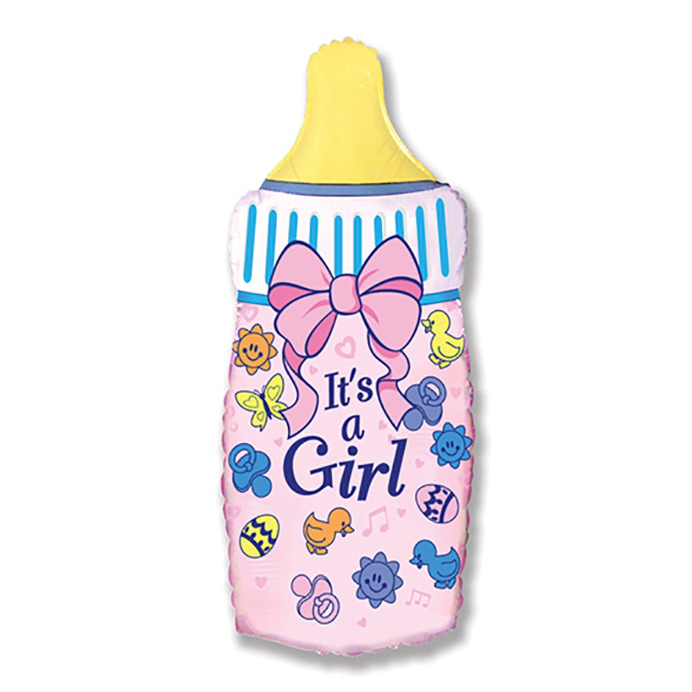 Party Brands 31 inch BABY BOTTLE GIRL Foil Balloon LAB243-FM