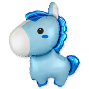 Party Brands 34 inch BABY HORSE BLUE Foil Balloon 312829B-FM-U