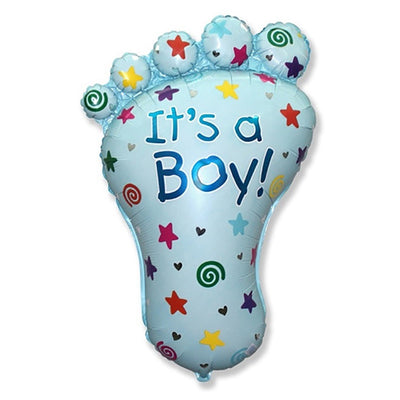 Party Brands 38 inch IT'S A BOY FOOT Foil Balloon LAB210-FM