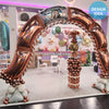 Party Brands 40 inch MODULAR ARCH SHAPED PANEL - GLITTER SILVER Foil Balloon 79674-PB-U