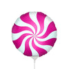 Party Brands 9 inch PEPPERMINT CANDY - MAGENTA (AIR-FILL ONLY) Foil Balloon 321036M-PB-U