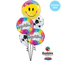 Qualatex 11 inch GRADUATION HATS - DIAMOND CLEAR Latex Balloons