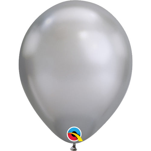 Qualatex 11 inch QUALATEX CHROME - SILVER Latex Balloons