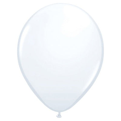 Qualatex 11 inch QUALATEX WHITE Latex Balloons 43802-Q