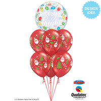 Qualatex 11 inch SANTA & CHRISTMAS TREE Latex Balloons