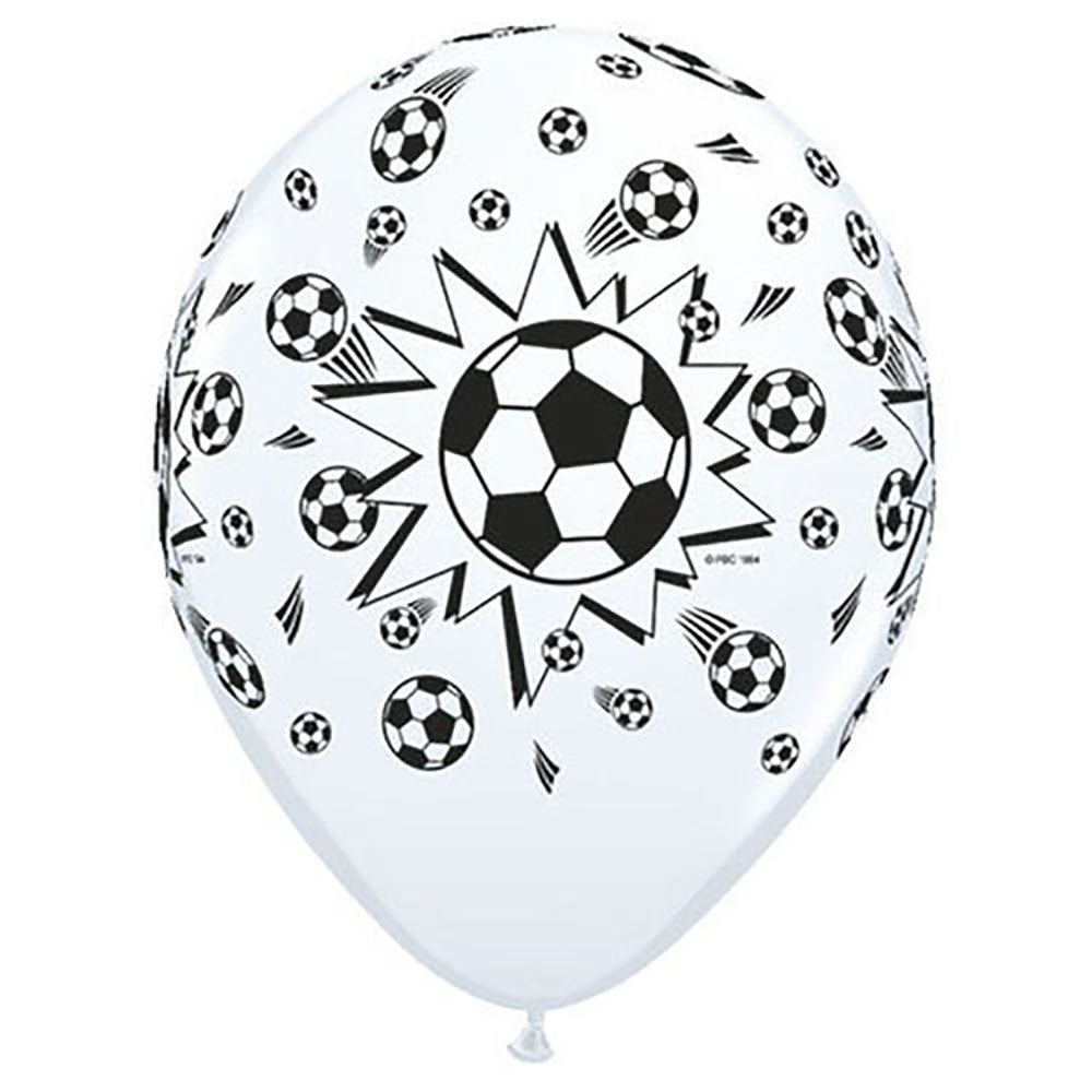 Qualatex 11 inch SOCCER BALLS (6 PK) Latex Balloons 11755-Q-6