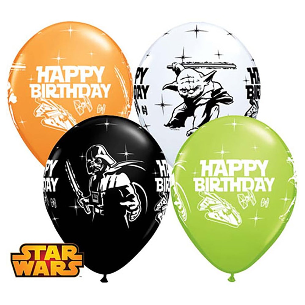 Qualatex 11 inch STAR WARS BIRTHDAY ASSORTMENT Latex Balloons 18669-Q