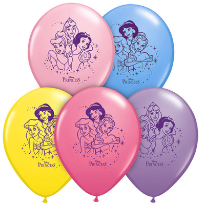 Qualatex 12 inch DISNEY PRINCESS (6 PK) Latex Balloons 79694-PP