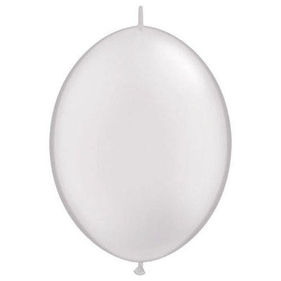 Qualatex 12 inch QUICKLINK - PEARL WHITE Latex Balloons 65246-Q