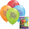 Qualatex 12 inch TEENAGE MUTANT NINJA TURTLES (6 PK) Latex Balloons 65558-PP