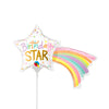 Qualatex 14 inch BIRTHDAY STAR MINI SHAPE (AIR-FILL ONLY) Foil Balloon 25118-Q-U