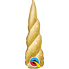 Qualatex 14 inch GOLDEN UNICORN HORN (AIR-FILL ONLY) Foil Balloon 10473-Q-U