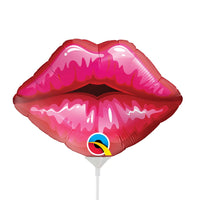 Qualatex 14 inch MINI RED KISSEY LIPS (AIR-FILL ONLY) Foil Balloon 40213-Q-U