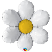 Qualatex 14 inch MINI RETRO DAISY (AIR FILL ONLY) Foil Balloon 27309-Q-P