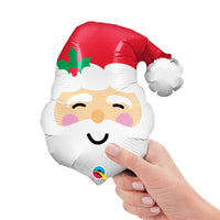 Qualatex 14 inch MINI SANTA (AIR-FILL ONLY) Foil Balloon 27973-Q-U